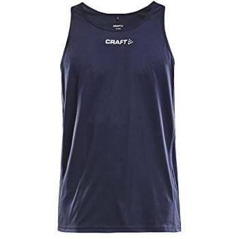 Craft Rush Men's Sleeveless Jersey - Marine Polyester, X-Small