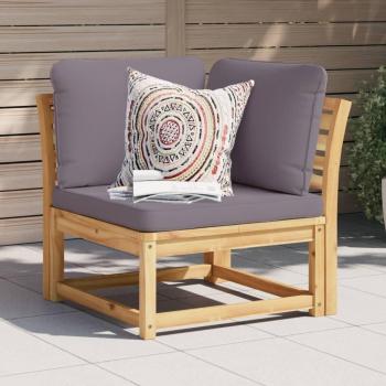 Acacia Corner Garden Sofa with Cushions 73x73x65 cm Solid Wood