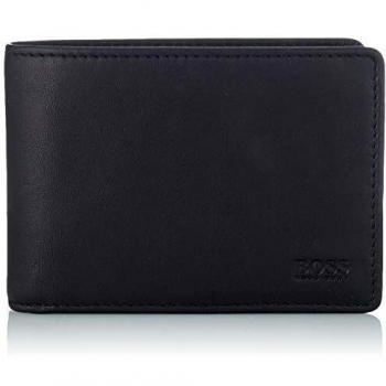 Boss Majestic S_6 CC Flap - Monedero para Hombre, Color Negro