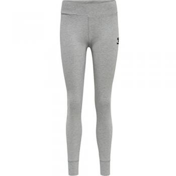 Hummel Mallas Move Grid Cotton - Leggings de algodón para mujer, material 100% algodón, diseño con estampado en cuadrícula, ajuste cómodo y elástico, ideales para actividades deportivas y uso diario