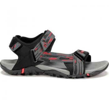 Sandalia de montaña para hombre CHIRUCA DAKAR 19 color negro y rojo, modelo 4499519