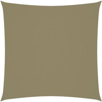 Toldo de vela cuadrado resistente al agua beige 4,5x4,5 m