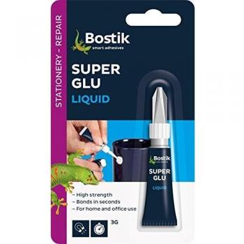 Bostik Bostik Superglue Tube 3g Car Maintenance Adhesives BOSTIK ADHESIVE GLUE 3GM SUPER 80607