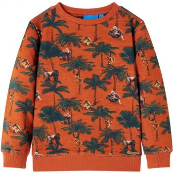 Sudadera infantil color teja claro 140