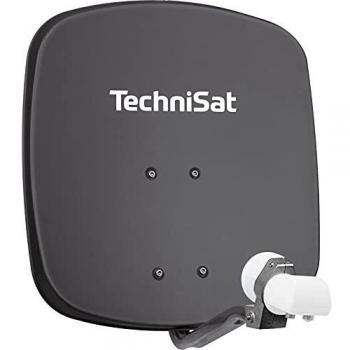 Antena Satelital TechniSat DigiDish 45 con LNB Twin Universal - Gris