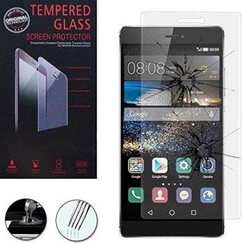 Huawei P8: 1-Protector de pantalla vidrio templado, transparente
