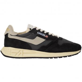 Autry Multicolor Female Black/Grey Suede Panelled Sneakers, Size: 11 US