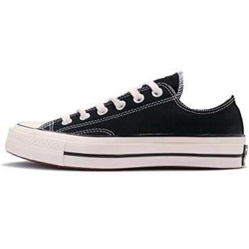 Converse - Zapatillas casual unisex Chuck Taylor 70 baja de lona negra vintage
