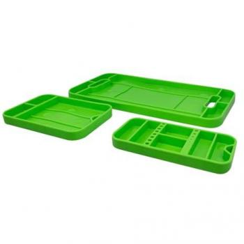 Set de 3 bandejas de herramientas flexibles antideslizantes JBM 53903