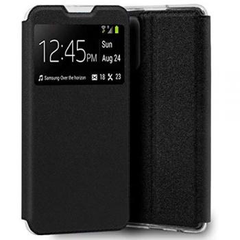 Funda Libro Soporte con Ventana Negra para Xiaomi POCO M4 Pro 5G