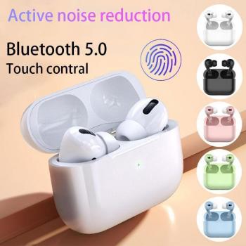 Auriculares Inalámbricos Bluetooth 5.0 para Juegos, Estéreo con Reducción de Ruido, Bajo Retardo, Control Táctil y Caja de Carga - Negro