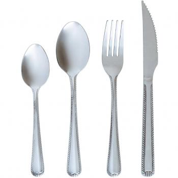 Quid Muga - Estuche de 24 cubiertos, de inox