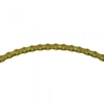 KMC Z510 Cadena Ancha, Unisex Adulto, Oro, 112 eslabones