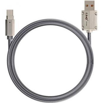 Cable USB a USB-C de carga rápida 6A, longitud 1.2 m, color gris