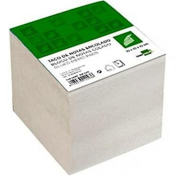 Blocs Notas Taco liderpapel encolado 100 x 100 x 100mm blanco.