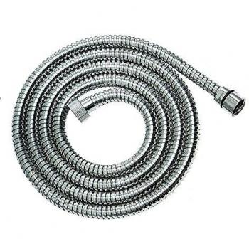 Tubo Flexible de Ducha Extensible de Acero Inoxidable 1,5 - 2,0 m con Doble Engaste