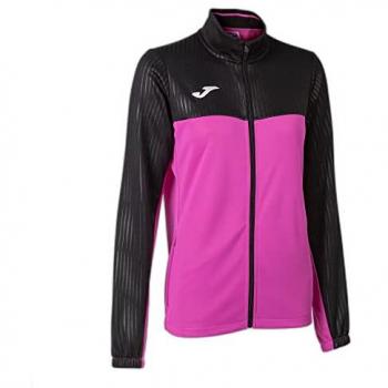 Chaqueta de tenis/pádel Joma Montreal mujer rosa flúor negro