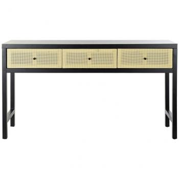 Consola DKD Home Decor 135 x 38 x 76 cm Abeto Natural Negro