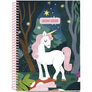 Agenda escolar MiquelRius Junior 2024-2025 semana vista Forest 150x213mm Castellano e Inglés
