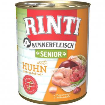 Rinti Kennerfleisch Senior - Pack Ahorro 24 x 800 g - Pollo