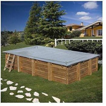 Gre Cubierta Invierno Piscina Rectangular O Cuadrada Madera 580 G/M² 1200 X 400 cm, Rectangular