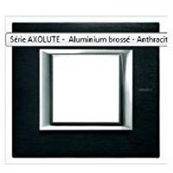 Bticino axolute - Placa 2 módulo axolute antracita pulida