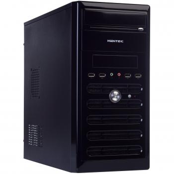 Caja MicroATX Hiditec Q6 Negra con Fuente de Alimentación 500W (CH40Q60011)
