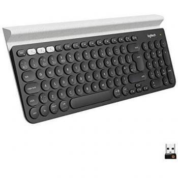 Logitech K780 Multi-Device Wireless Keyboard RF Wireless + Bluetooth QWERTY English (UK) Grey, White