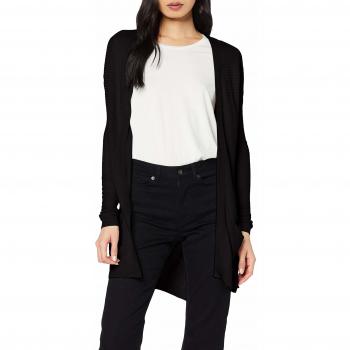 Vero Moda NOS Vmbobbie LS New Open Cardigan Noos Chaqueta Punto, Negro Black, 38