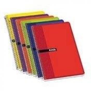 Enri 100430109 - Pack de 10 cuadernos espiral, tapa blanda, 4º