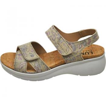 Zapatos Para Plantillas Lumel Beig Mujer Sandalia Bio Reciclable LUMEL 842-101 4233 Vanilla Honda