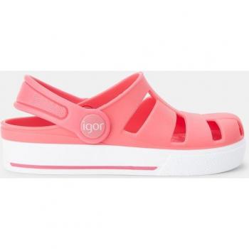 Zuecos Igor Ola Tipo Tenis Niños - Rosa con Plantilla Extraíble