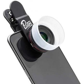 Pixter Lente Macro Pro para Móviles | Compatible con iPhone 6, 6S, 7, 7 Plus, 8, 8 Plus, X, XS, 11, 11 Pro/Samsung S7, S7 Edge, S8, S8 Plus, S9, S9 Plus, S10, S20, S20 Plus/Huawei/Xiaomi