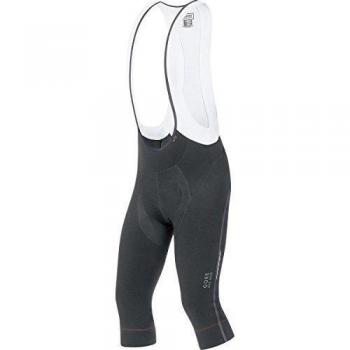 Gore Bike Wear Oxygen Partial Thermo 3/4+ - Culote con tirantes para hombre, color negro, talla M