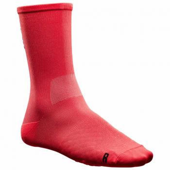Calcetines Mavic Essential High rojos para ciclismo - Talla 35-38, alta transpirabilidad, compresión moderada, material ligero y duradero
