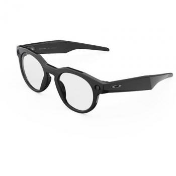 Oakley Meta HSTN Smart Glasses - Black Frame, Clear Lenses, Anti-Glare