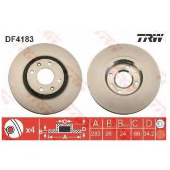 TRW Automotive AfterMarket DF4183 Disco de Freno