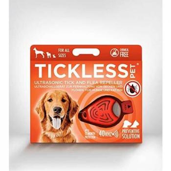 Tickless Pet Repelente ultrasónico de pulgas y garrapatas - Naranja