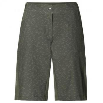 Short MTB Mujer Vaude Ledro Estampado Caqui 42