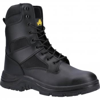Amblers Safety FS008 Water Resistant Hi Leg Lace Up Safety Boots Black Size 6.5
