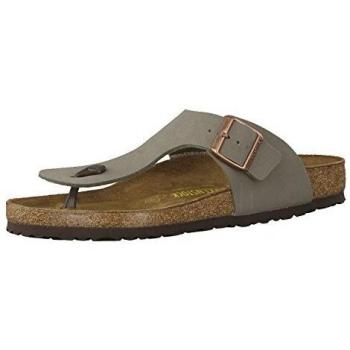 Birkenstock Ramses Unisex Birko-Flor Nubuck Sandals - Regular Fit - Grey/Stone