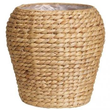 Cesta de Almacenaje Denia - Marrón - Jacinto de Agua - 34,5x34,5x34,5 cm
