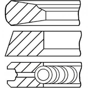 Juego de segmentos GOETZE Piston Ring Kit 08-143000-00