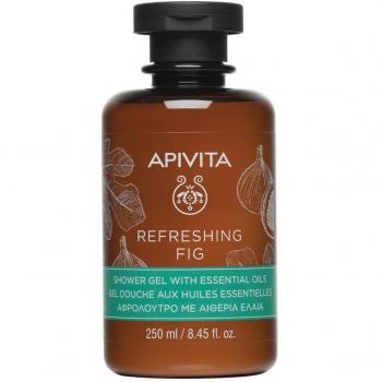 Apivita Refreshing Fig Shower Gel with Essential Oils, Hydration of Skin & Uplift of Mood, 250ml