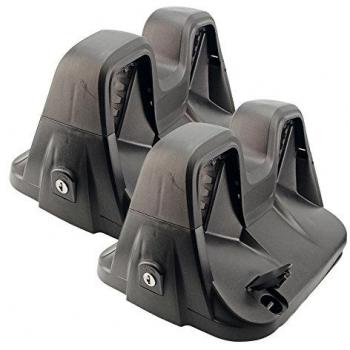 Flauraud Sk-X714 Porta Esquís Magnético Green Valley, 2 Pares Esquies con Antirrob