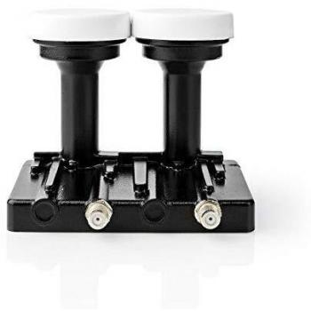 Nedis - LNB Universal - Monobloque Doble - 4.3 - Factor de Ruido de 0,2 a 0,85 dB