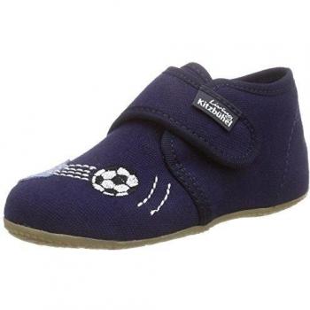 Living Kitzbühel Baby Klett mit Dino & Fußball, Zapatillas de Estar por casa, Azul Marine 570, 20 EU