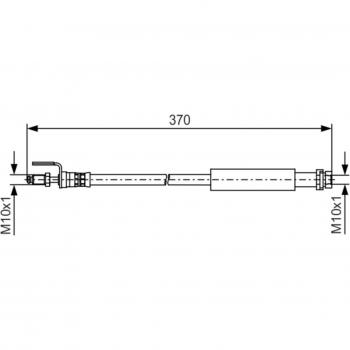 Latiguillo de freno BOSCH flexible para Ford Transit 1 987 481 487