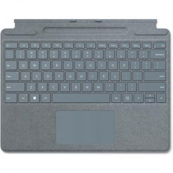 Microsoft Surface Pro Signature Keyboard con Soporte, Color Azul, para Surface Pro 8/Pro X, Layout QWERTY Español (Modelo: 8XB-00052)