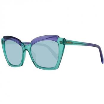 Emilio Pucci Women's Cat Eye Sunglasses EP0145 5687V Green UV Protection One Size